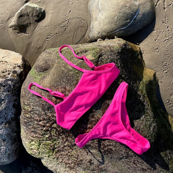 Olivia Cheeky Coverage Bikini Bottom in Pink - Picture 5 of 8